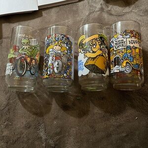 McDonalds the Great Muppet Caper Character Glass Set of 4